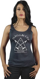 Produktbild von Flags&Cup Reitshirt für Damen aus Viskose in Blau oder Schwarz Größe L