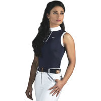 Produktbild von Flags&Cup Reitshirt für Damen Candiba Blau Größe 2XS aus Polyester