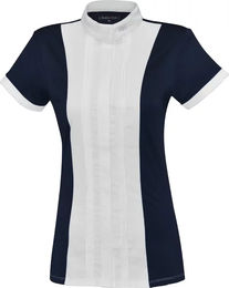 Produktbild von Flags&Cup Reitshirt für Damen Diamantina aus Baumwolle Blau Silber Größe M