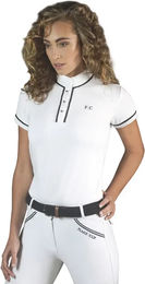 Produktbild von Flags&Cup Reitshirt für Damen in Weiß XL aus Polyester