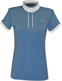 Produktbild von Flags&Cup Reitshirt für Damen Polo Blau Größe L