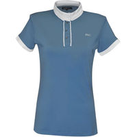 Produktbild von Flags&Cup Reitshirt für Damen Polo Blau Größe L