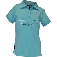 Produktbild von Flags&Cup Reitshirt für Kinder aus Baumwolle Grün Türkis Größe 8 Jahre