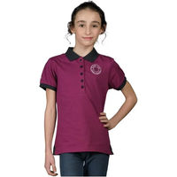 Produktbild von Flags&Cup Reitshirt für Mädchen aus Baumwolle Rosa