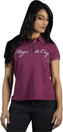 Produktbild von Flags&Cup Reitshirt Merida für Damen aus Baumwolle Lila XL