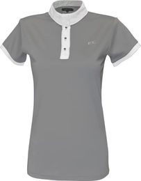 Produktbild von Flags&Cup Reitshirt Polo für Damen Grau 2XS