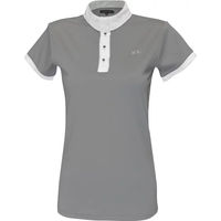Produktbild von Flags&Cup Reitshirt Polo für Damen Grau 2XS