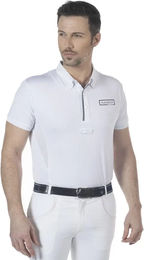 Produktbild von Flags&Cup Reitshirt Poloshirt für Kinder in Weiß Größe 8 Jahre