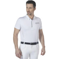 Produktbild von Flags&Cup Reitshirt Poloshirt für Kinder in Weiß Größe 8 Jahre