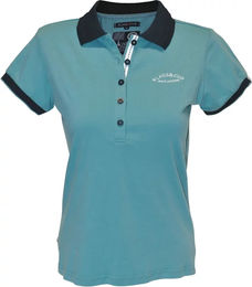 Produktbild von Flags&Cup Reitshirt Santa Lucia für Damen aus Baumwolle in Grün und Türkis Größe L