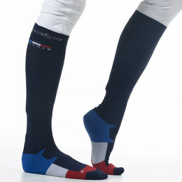 Produktbild von Flags&Cup Reitsocken France Collection Unisex Blau Bunt Größe 36/38