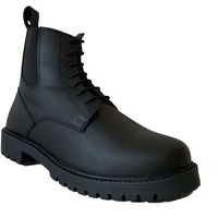 Produktbild von Flags&Cup Reitstiefel aus Leder mit Schnürung Schwarz Größe 44