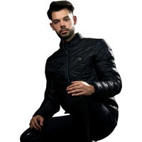 Produktbild von Flags&Cup Reso Daunenjacke für Herren aus Polyester in Blau oder Schwarz Größe M