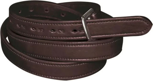 Produktbild von Flags&Cup Steigbügelriemen aus Nylon mit Lederüberzug für Ponys in Braun