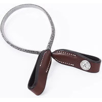 Produktbild von Flags&Cup Stirnband Sparkle 2.0 für Pferde aus Kunstleder in Braun