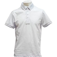 Produktbild von Flags&Cup Turnier-Poloshirt San Remo Reitshirt für Herren aus Polyester Weiß XXL