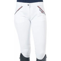 Produktbild von Flags&Cup Turnierreithose Mid Grip für Damen Limited Edition France aus Baumwolle bunt weiß