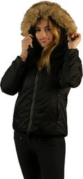 Produktbild von Flags&Cup Wasserdichte Damen Reitjacke für den Winter Schwarz
