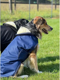 Produktbild von Flags&Cup Wasserdichter Fleece-Mantel für Hunde in Blau Größe M