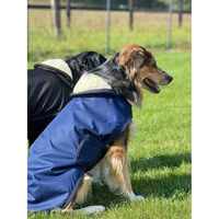 Produktbild von Flags&Cup Wasserdichter Fleece-Mantel für Hunde in Blau Größe S