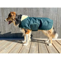 Produktbild von Flags&Cup Wasserdichter Fleece-Mantel für Hunde in Grün Größe XS