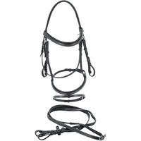 Produktbild von Flags&Cup Zaumzeug für Ponys aus Edelstahl in Schwarz