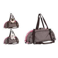 Produktbild von Flamingo 2-in-1 Transporttasche für Welpen und kleine Hunde in Beige Grau aus wasserabweisendem Polyester