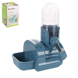Flamingo 3 in 1 Futternapf mit Trinkflasche und Versteck für Hamster in Blau - 124 ml – Bild 1 von 13