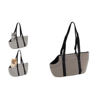 Produktbild von Flamingo Aaliyah Hundetasche Transportbox Grau aus wasserabweisendem Polyester mit Maßen 46 x 23 x 25 cm