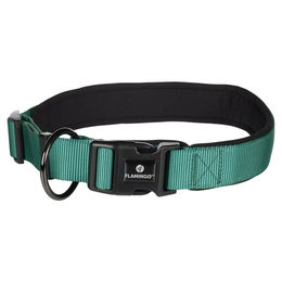 Flamingo Abbi Hundehalsband aus Nylon in Grün Größe XXL 60-65cm für Riesenrassen – Bild 1 von 4