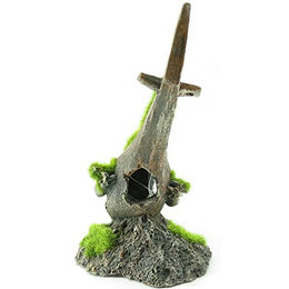 Produktbild von Flamingo Ad Kozma Hubschrauber Figur und Höhle für Fische 14x7x13 cm