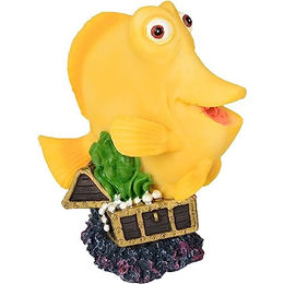 Flamingo Ad Leto Gelber Fisch Figur und Höhle für Meerwasser 9x5x11 cm – Bild 1 von 3