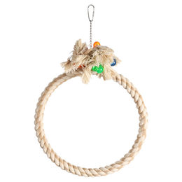 Produktbild von Flamingo Adimo Sittichspielzeug Ring beige für Papageien und Agaporniden