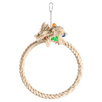 Produktbild von Flamingo Adimo Sittichspielzeug Ring beige für Papageien und Agaporniden