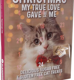 Flamingo Adventskalender für Katzen mit Huhn Leckerlis 295 g - 295 g – Bild 1 von 5