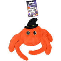 Produktbild von Flamingo Amina Spinne Hundespielzeug aus Plüsch Orange Halloween Edition