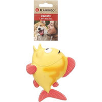 Produktbild von Flamingo Anais Fisch Hundespielzeug aus Latex mit Quietscher in Gelb 5,3x15,5x12cm