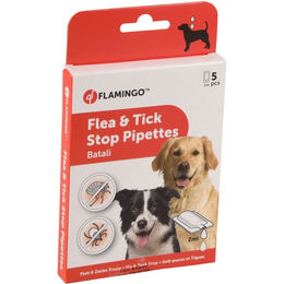 Produktbild von Flamingo Anti-Parasit Batali Spot-On Pipette gegen Flöhe Zecken und Milben für Hunde 5x2ml - 5 x 2 ml