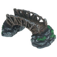 Produktbild von Flamingo Aquariendeko Brücke mit Moos für Fische 17x8cm