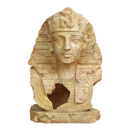 Produktbild von Flamingo Aquariendeko Tutanchamun Figur und Höhle für Fische in Beige 19 x 16 x 28 cm