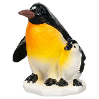 Produktbild von Flamingo Aquariendekoration Pinguin Frankie Höhle für Fische in Schwarz und Orange