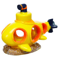 Produktbild von Flamingo Aquariendekoration Unterseeboot Luca gelb als Figur und Höhle für Fische