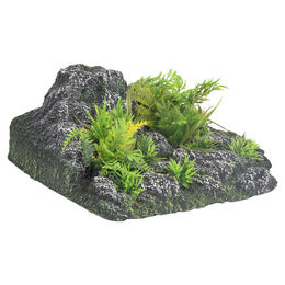Flamingo Aquarium Dekoration Condroz Felsen mit Pflanze Winkel 23x22x8,5cm – Bild 1 von 11