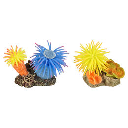Flamingo Aquarium Dekoration Leo Anemone Rot für Meerwasser 10 x 7 x 7 cm – Bild 1 von 3