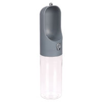 Produktbild von Flamingo Archie Tragbarer Wasserspender Trinkflasche für Hunde und Katzen Grau 410ml BPA-frei