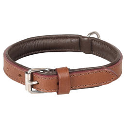 Produktbild von Flamingo Arizona Halsband aus Leder in Braun 30-37 cm 20 mm