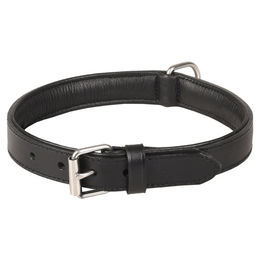 Flamingo Arizona Hundehalsband aus Leder schwarz 40-46 cm 28 mm – Bild 1 von 1