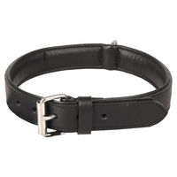 Produktbild von Flamingo Arizona Hundehalsband aus Leder schwarz 45-55 cm 32 mm