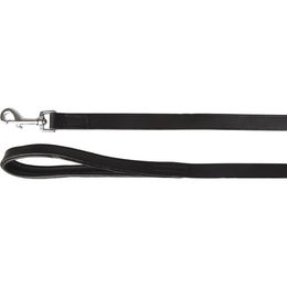 Produktbild von Flamingo Arizona Hundeleine aus Leder schwarz 130 cm 20 mm - 130 cm