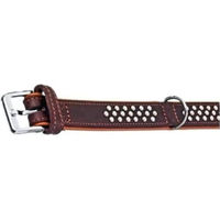 Produktbild von Flamingo Atlanta Halsband braun mit Nieten Größe S 25-31 cm